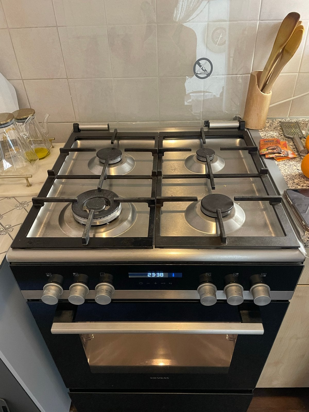 Siemens gasfornuis, Ophalen, Gebruikt, Hete lucht, 60 cm of meer