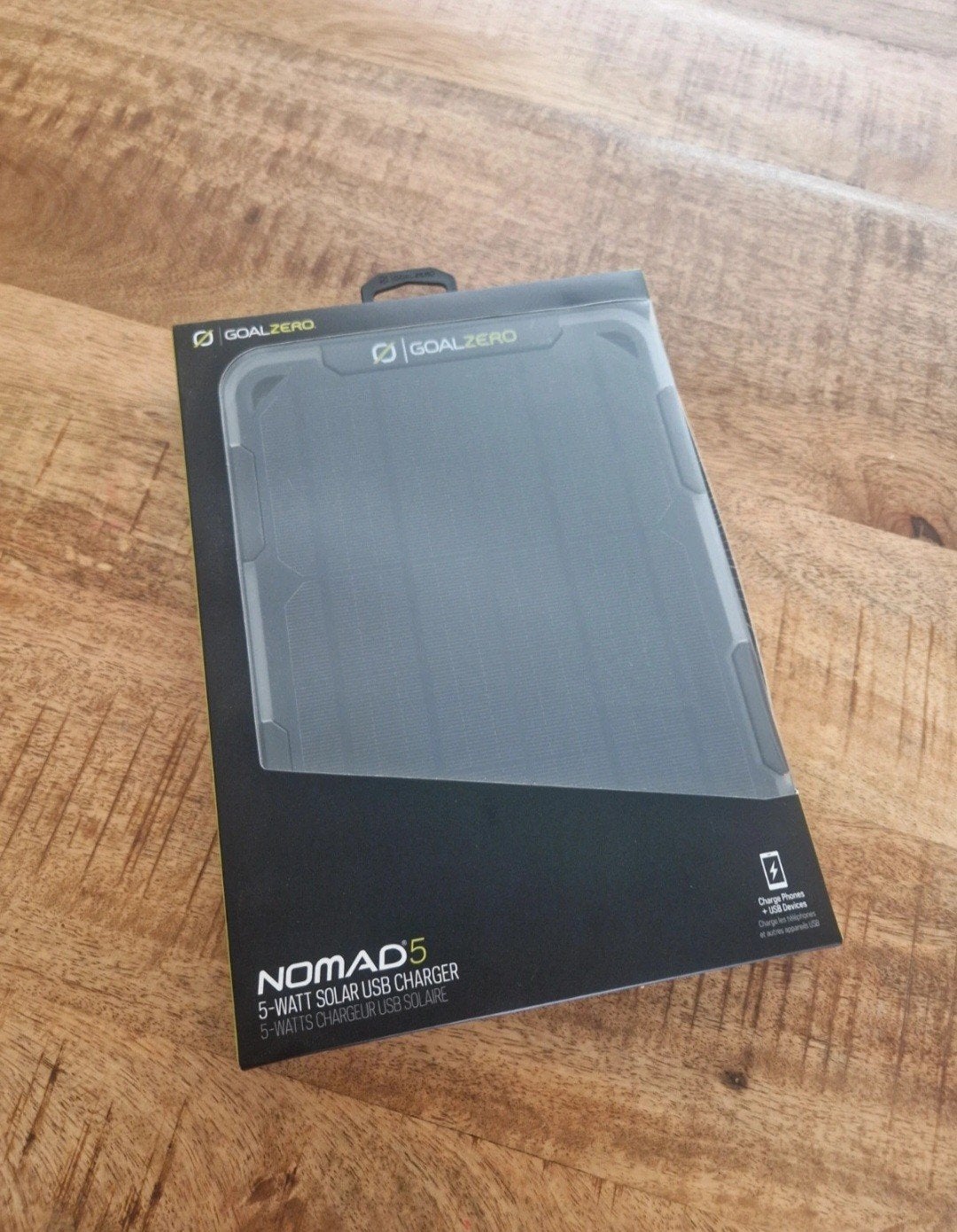 Goal Zero Nomad 5 - 5 Watt USB Zonnepaneel Oplader, Universeel, Nieuw, Ophalen of Verzenden, Oplaadkabel