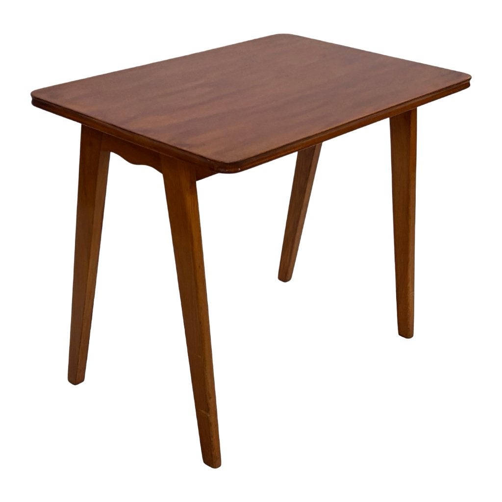 Vintage Bijzettafel Plantentafeltje Jaren 60 Design, Minder dan 45 cm, Minder dan 55 cm, Gebruikt, Vintage