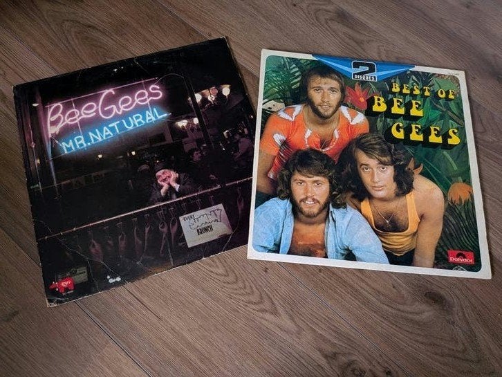 Bee Gees - Best of Bee Gees (2LP) + Mr. Natural, Cd's en Dvd's, Ophalen, LP, Gebruikt, Pop