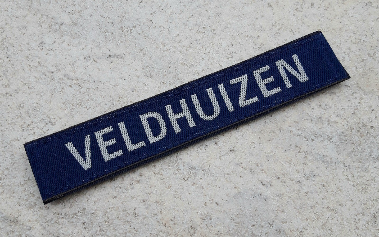 Naamlint blauw gevechtstenue Koninklijke Marechaussee, Verzenden, Marechaussee, Nederland, Embleem of Badge