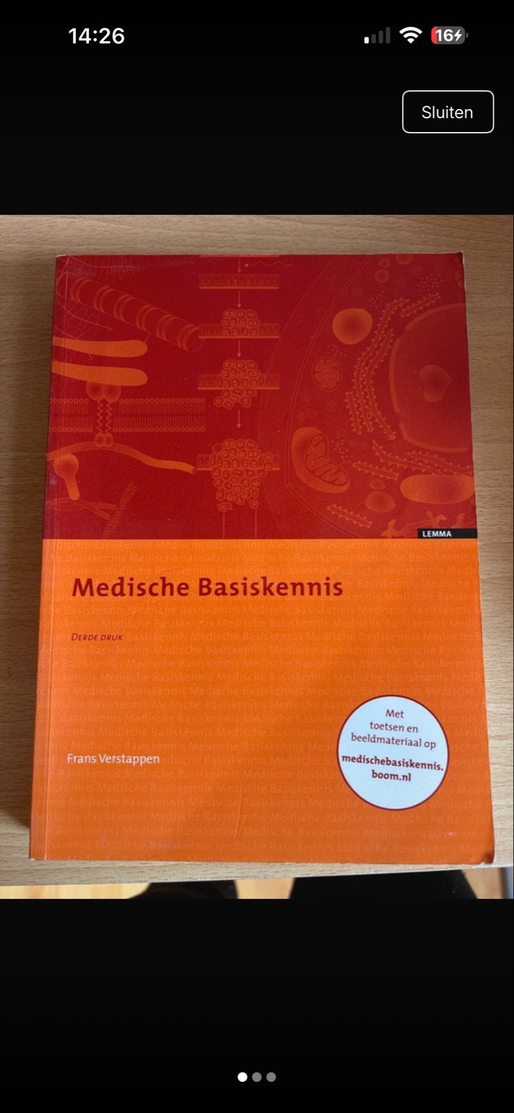 Medische Basiskennis - Frans Verstappen (Derde Druk), Boeken, Verzenden, Alpha, Zo goed als nieuw, LBO
