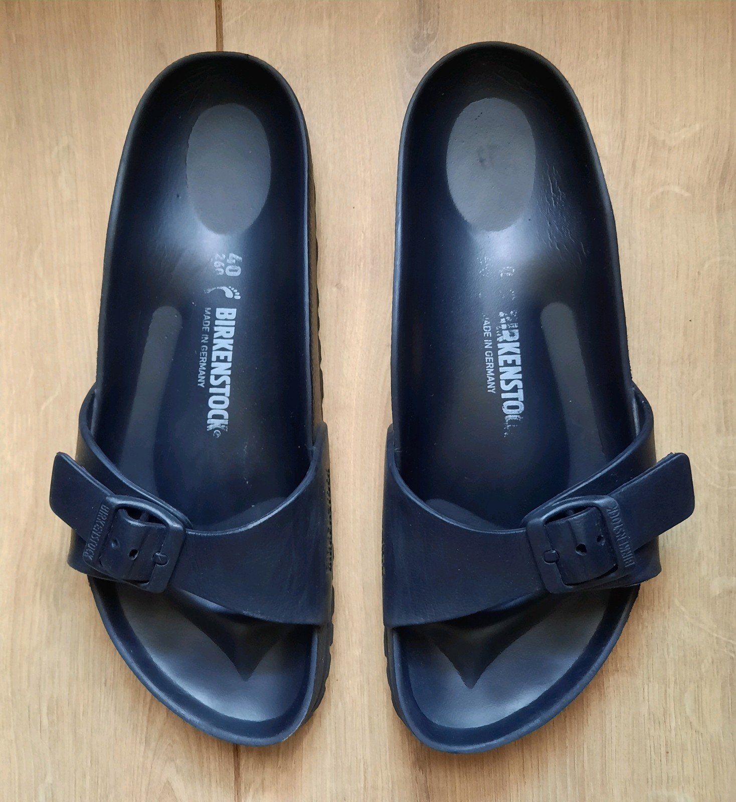 Birkenstock Madrid EVA slippers 40 zwart, Slippers, Zwart, Ophalen of Verzenden, Gedragen