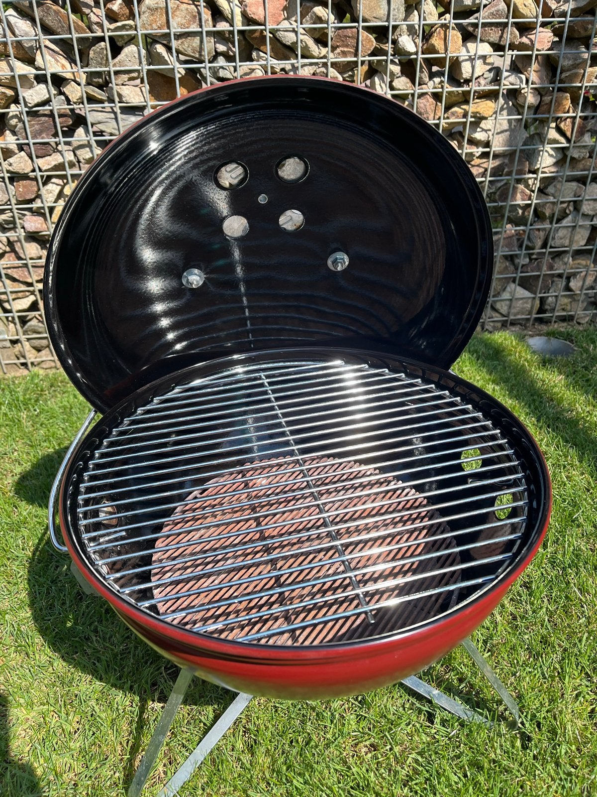 Smokey Joe rode Weber barbecue - ideaal voor onderweg!, Ophalen, Gebruikt