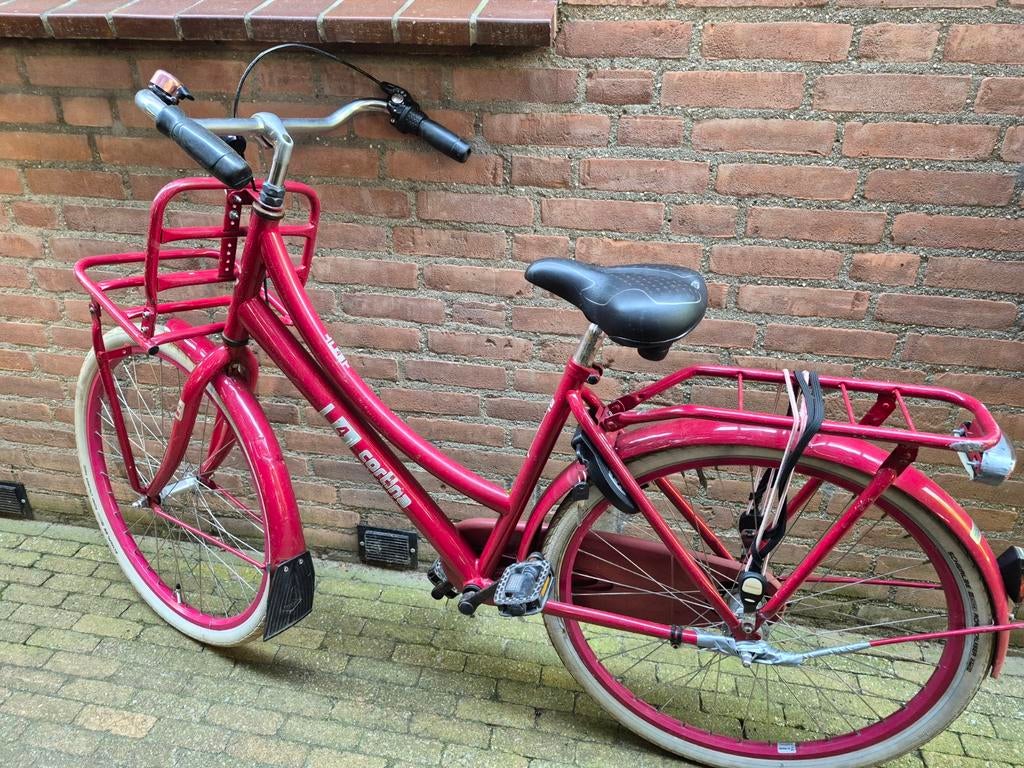 Meisjesfiets 26 inch cortina transportfiets rood, opknapper, Fietsen en Brommers, Fietsen | Meisjes, Ophalen, Gebruikt, 26 inch of meer