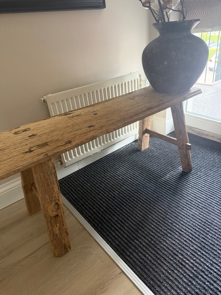 Houten bankje, Ophalen, Nieuw, 100 tot 125 cm, Minder dan 100 cm