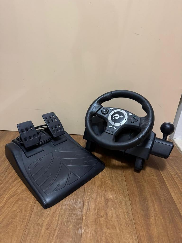 Logitech Driving Force GT Stuur met Pedalen voor PlayStation, Spelcomputers en Games, Ophalen of Verzenden, Gebruikt, Stuur of Pedalen