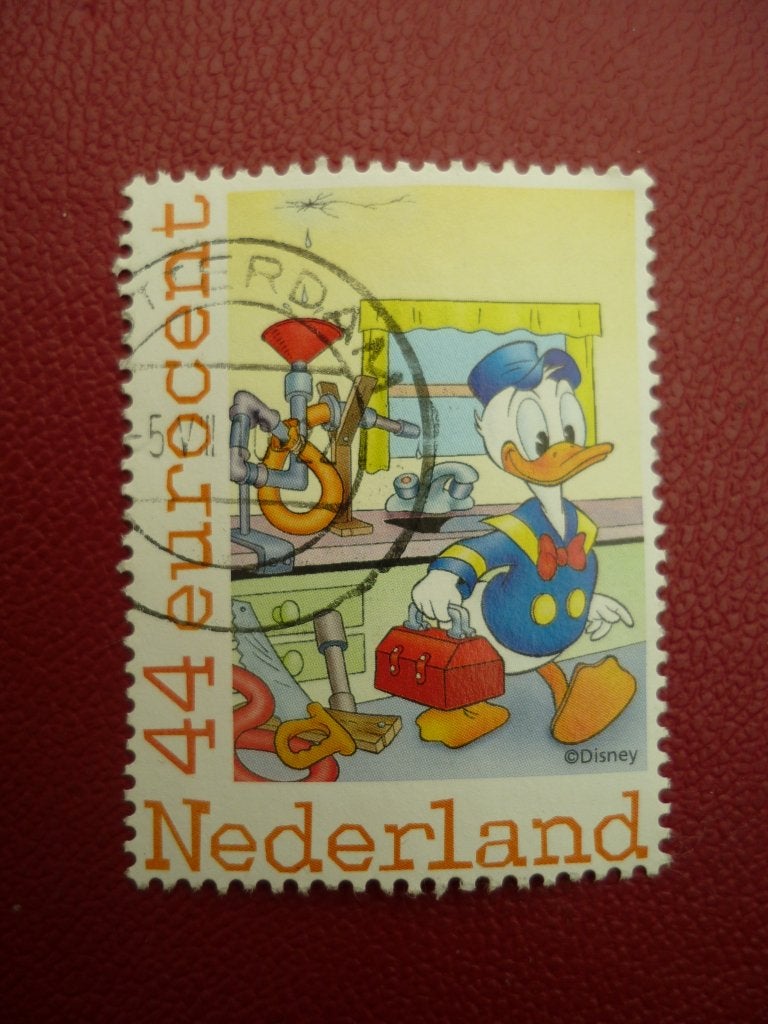 2010 Persoonlijke zegel Donald Duck gestempeld, Postzegels en Munten, Postzegels | Nederland, Ophalen of Verzenden, Gestempeld