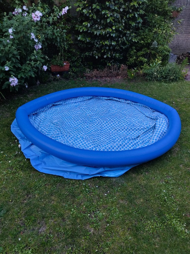 Zwembad met filterpomp 244x76cm, Tuin en Terras, Ophalen, Gebruikt, Rond, Opzetzwembad
