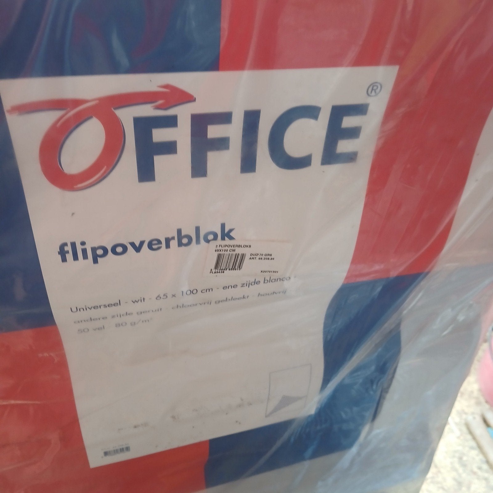 Flipoverbord en flipoverblocks, Ophalen