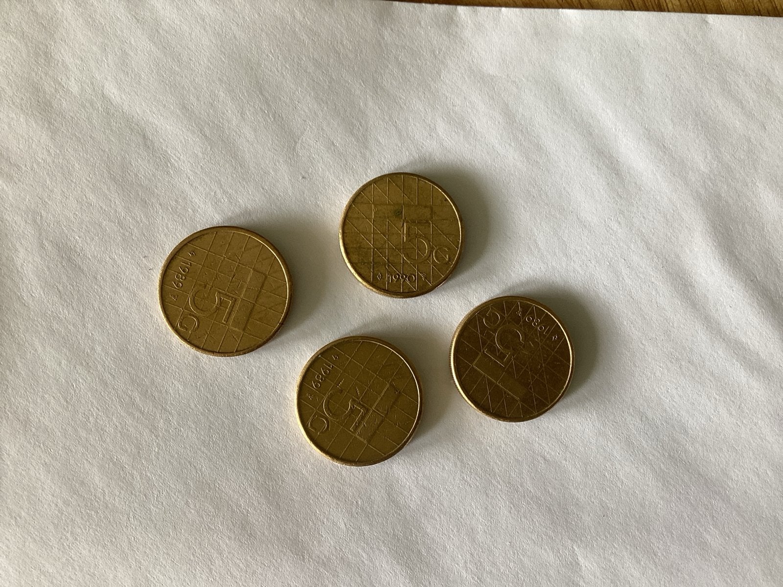 5 gulden munten 1989 en 1990 - Koningin Beatrix, Postzegels en Munten, Ophalen of Verzenden, Koningin Beatrix, 5 gulden, Setje