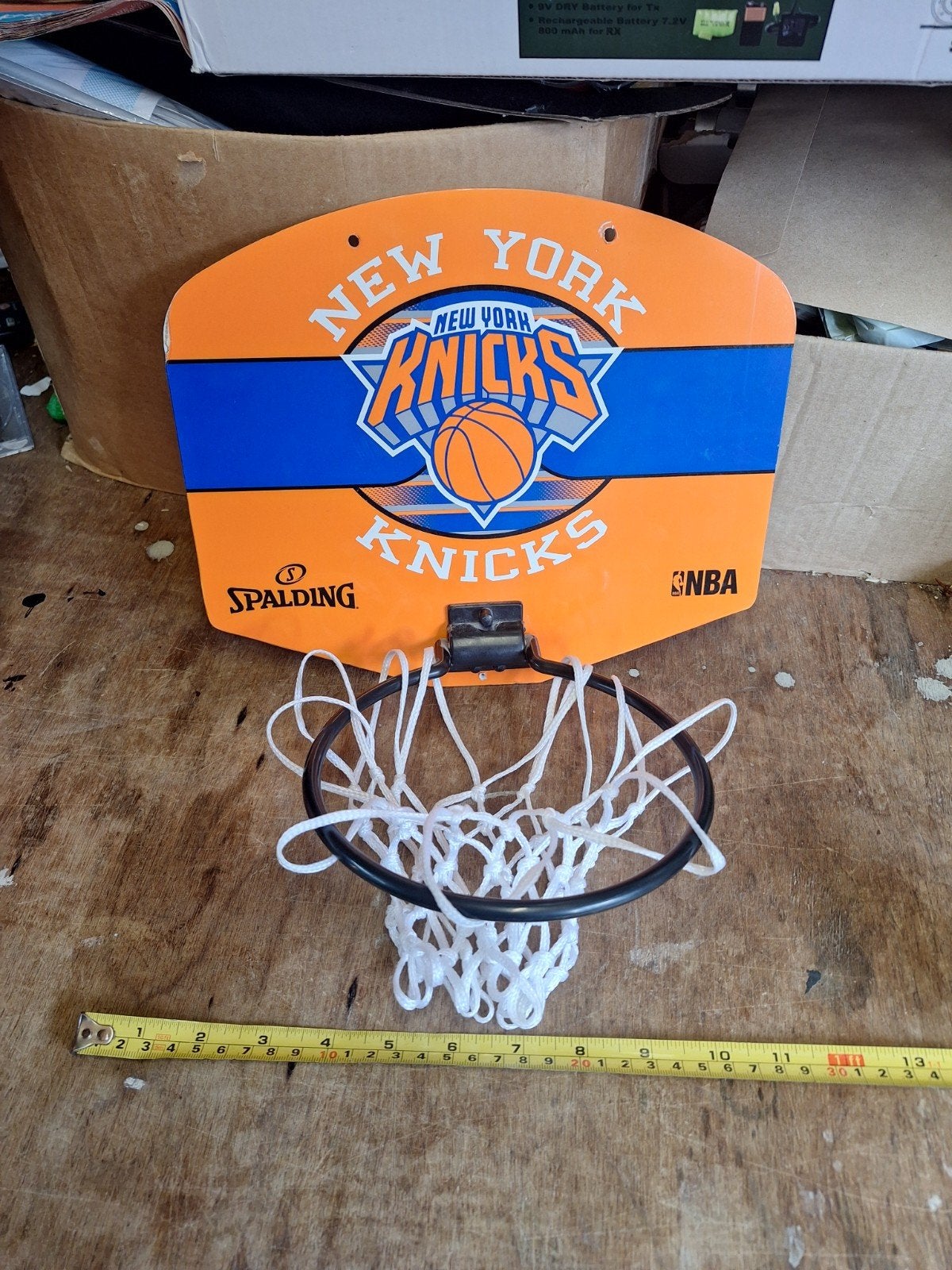 New York NBA Knicks Mini Basketbalring Spalding, Ophalen of Verzenden, Gebruikt