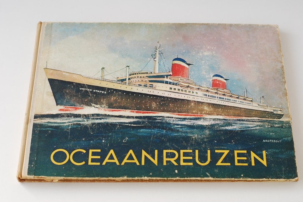 Oceaanreuzen plaatjesalbum Zeevaart / grote schepen jaren 50