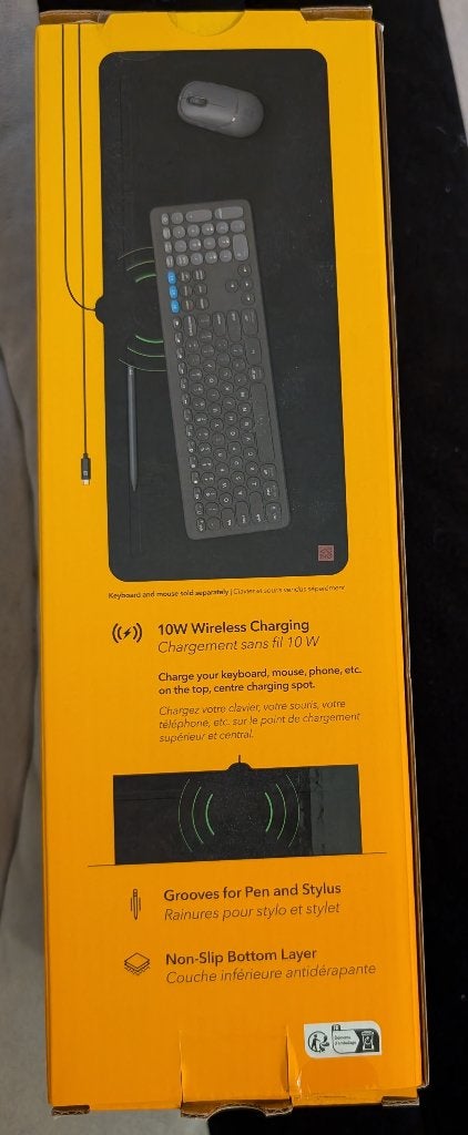 ZAGG Wireless Charging Desk Mat., Ophalen, Ergonomisch, Nieuw, Zagg