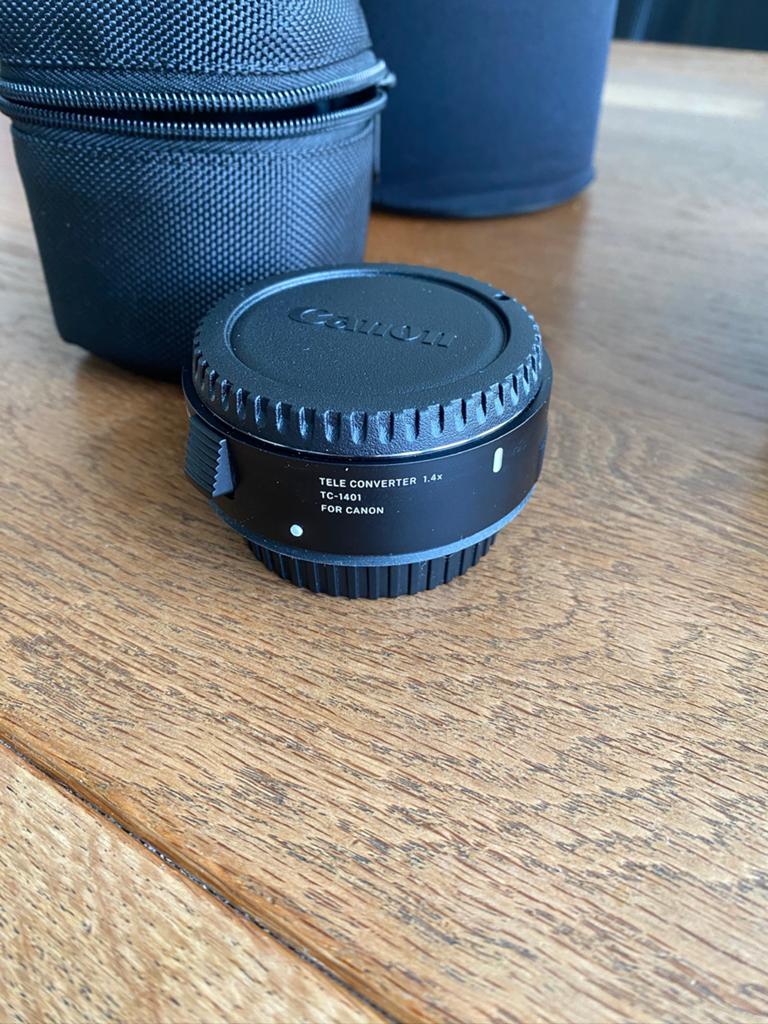 Sigma extender TC 1401 en tas., Ophalen of Verzenden, Zo goed als nieuw, Telelens