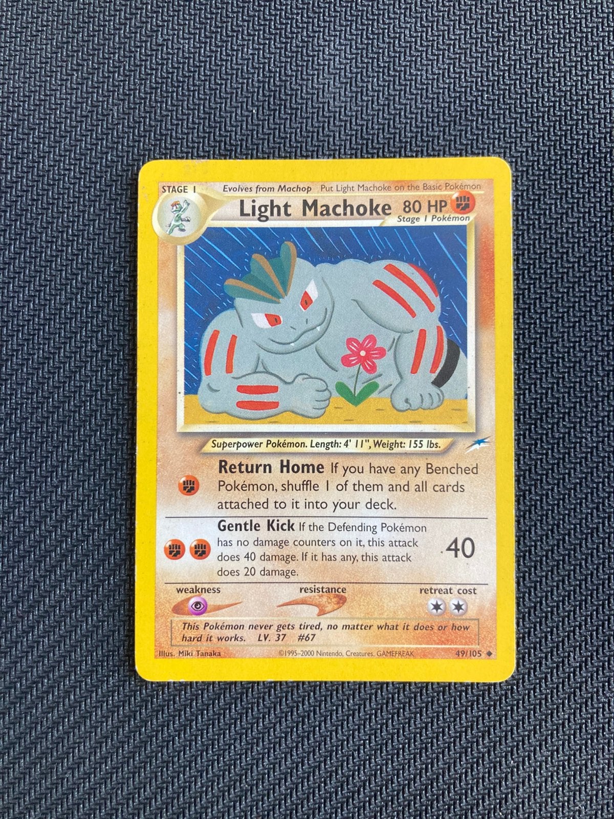 Pokemon kaart Light Machoke, Ophalen of Verzenden
