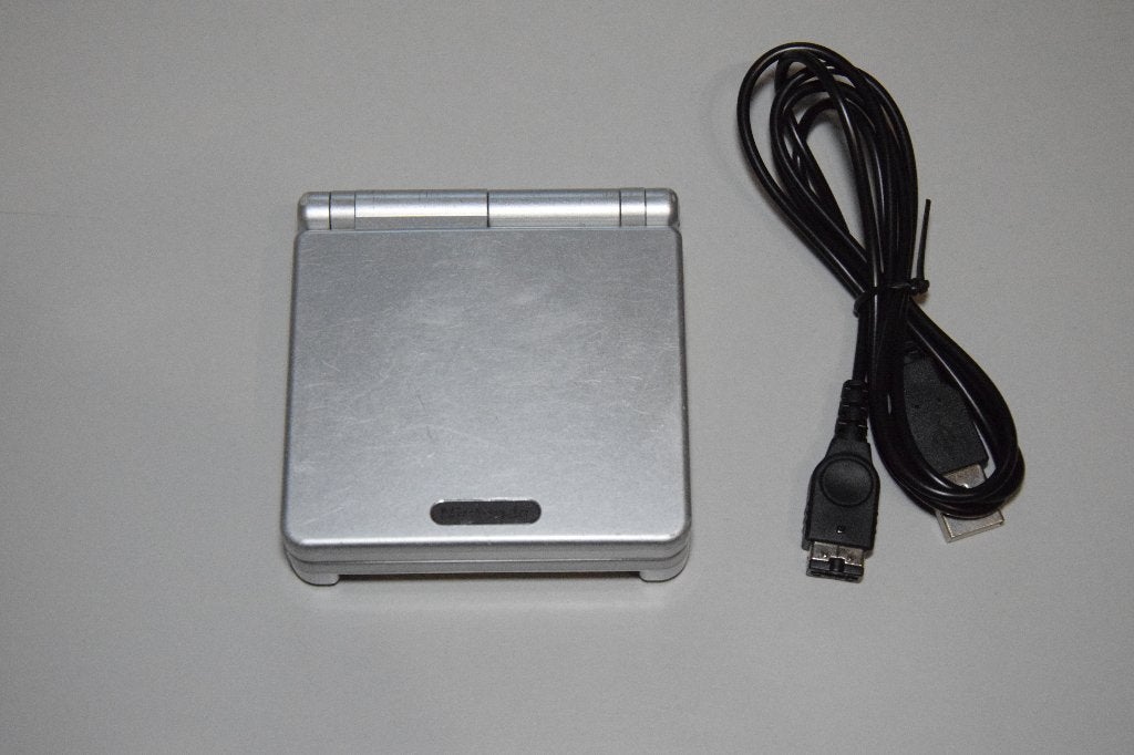 Nintendo Gameboy Advance SP Platinum Zilver, Ophalen of Verzenden, Gebruikt, Game Boy Advance SP