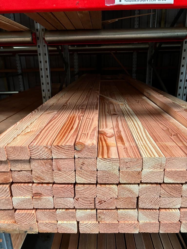 Tuinplank tuinhout, douglas, vuren, hardhout en ijzerwaren, Ophalen, Planken, Nieuw, Hardhout