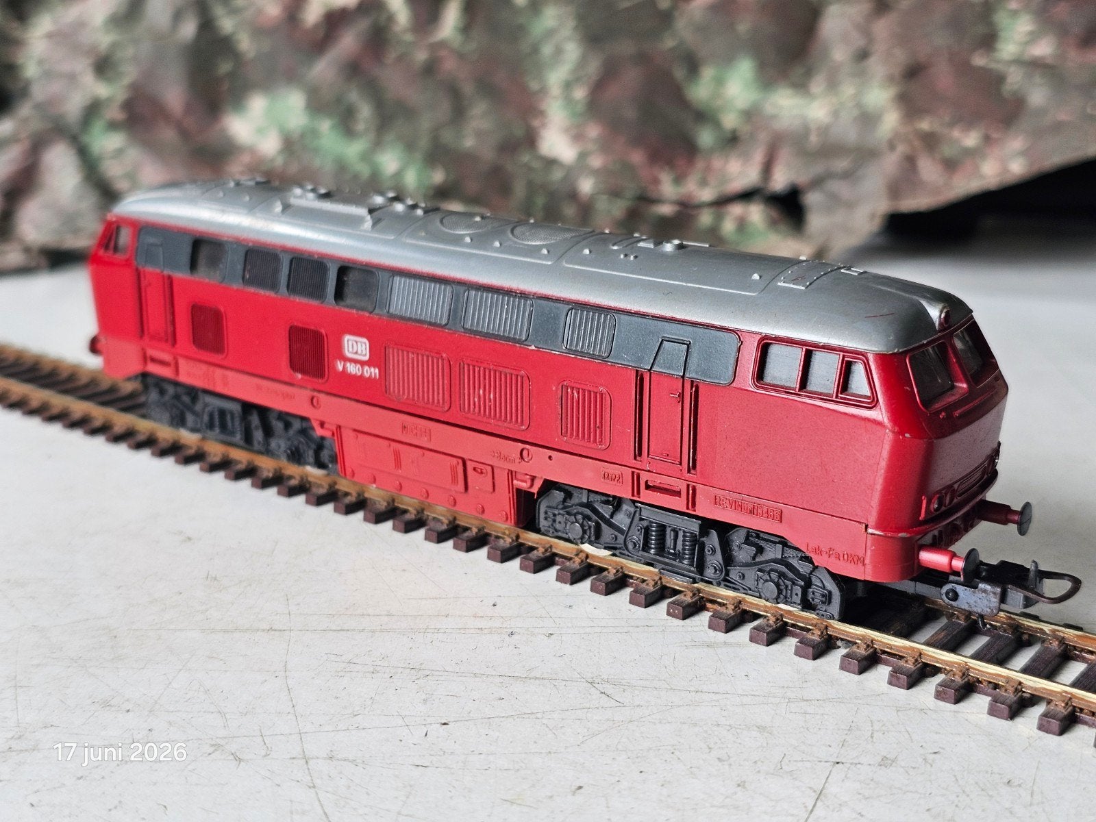 Lima V-160 011 Diesel Locomotief Rood H0, Gebruikt, Ophalen of Verzenden, Analoog, Lima
