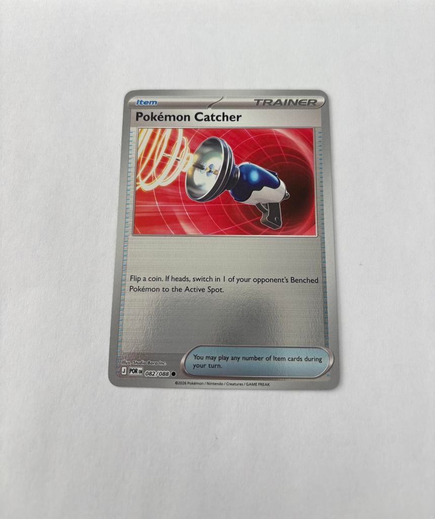 Pokemon Catcher 082/088 POR reverse holo, Ophalen of Verzenden, Nieuw, Losse kaart, Foil