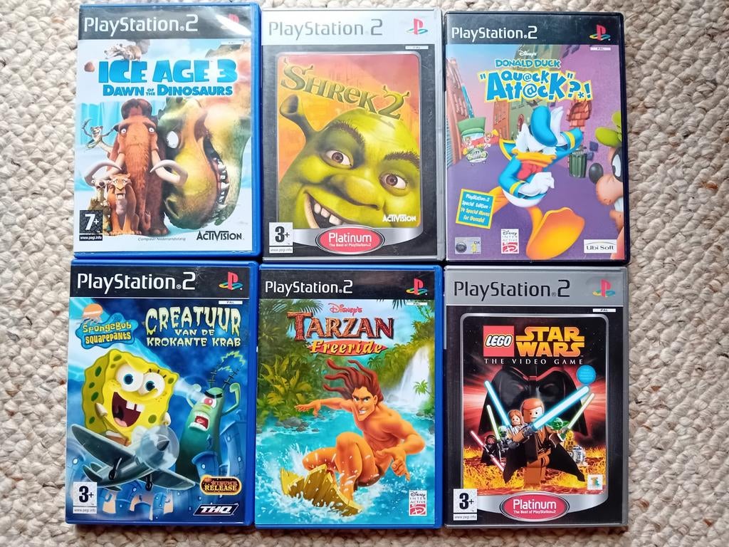 PlayStation 2(discs 6), Spelcomputers en Games, Avontuur en Actie, Gebruikt, 1 speler, Eén computer
