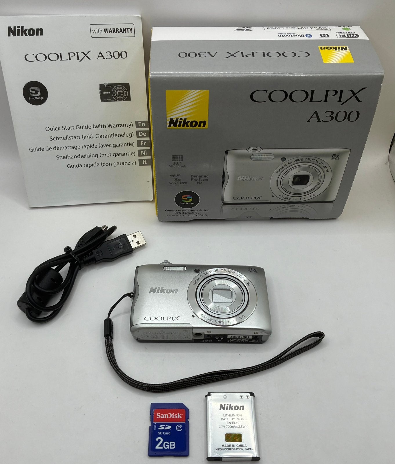 Nikon coolpix A300 - compact camera, Ophalen of Verzenden, Zo goed als nieuw, Nikon, 8 keer of meer