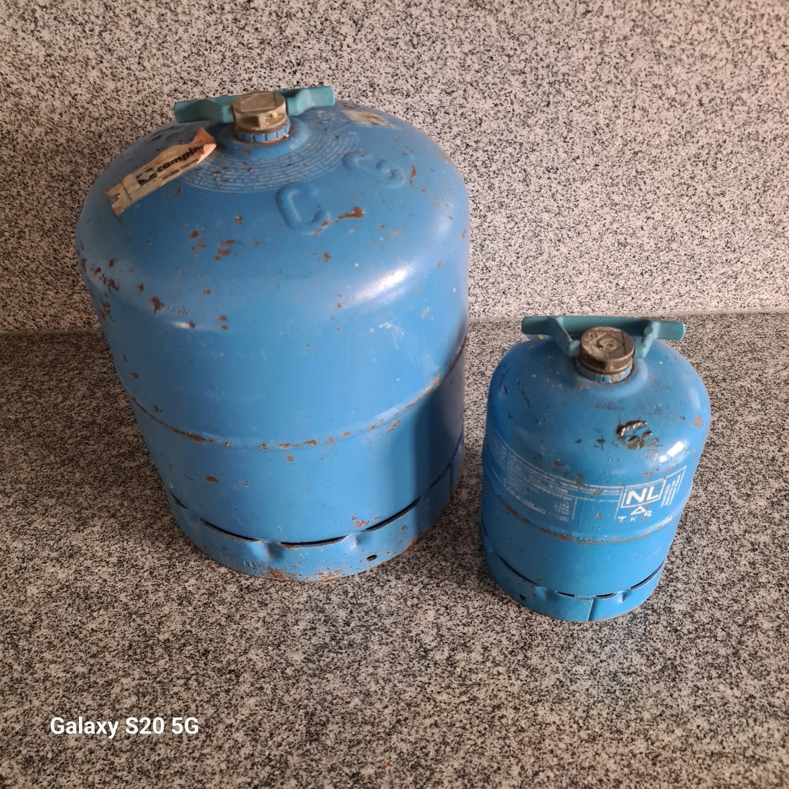 Campingaz gasflessen (2 stuks) 907/901, Ophalen of Verzenden, Gebruikt