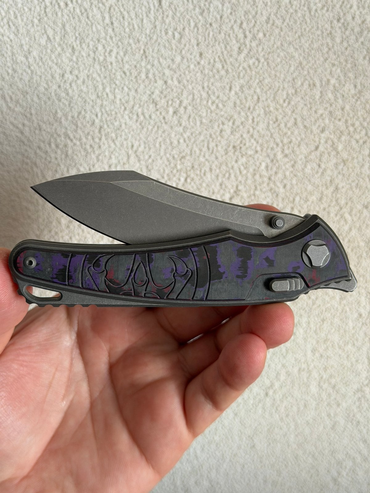 Hawk knife Talon titanium/purple haze, Verzenden, Zo goed als nieuw