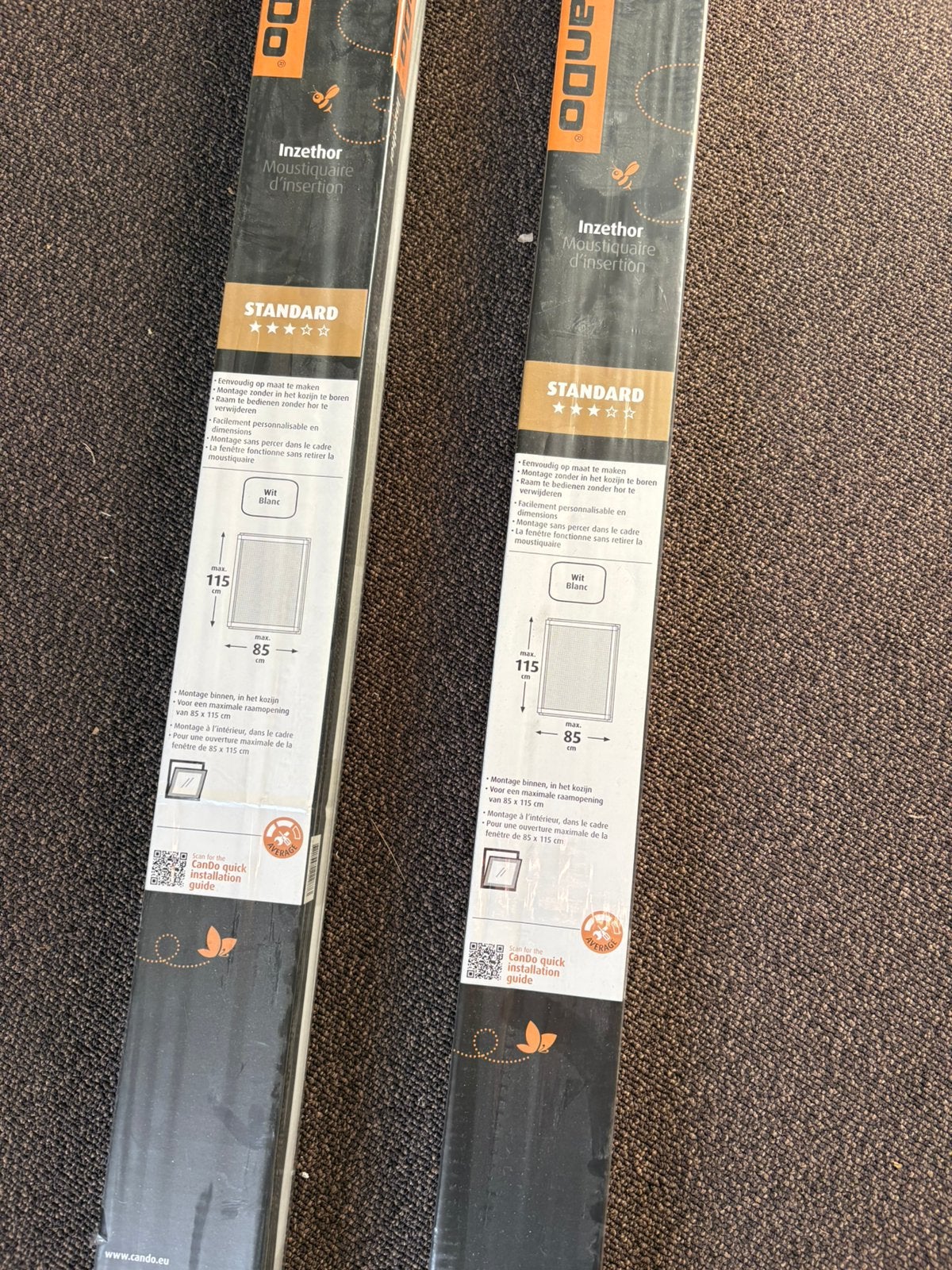 2x Inzethor raamhor CanDo Standard – wit – 85 X115 cm, Ophalen of Verzenden, Nieuw, Overige typen, Minder dan 200 cm