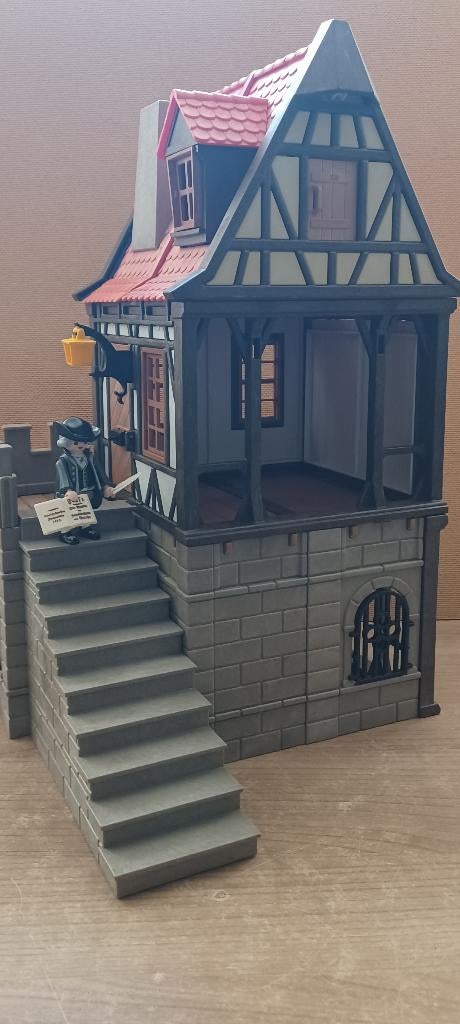 playmobil groot middeleeuws vakwerkhuis, Ophalen of Verzenden, Gebruikt, Los playmobil