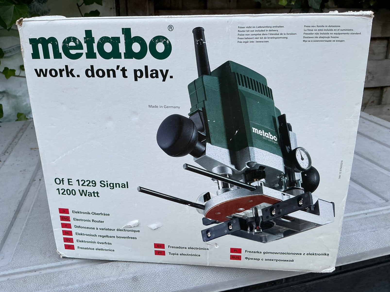 Metabo Of E1229 ongebruikt (nieuw)in doos., Doe-het-zelf en Verbouw, Ophalen of Verzenden, Zo goed als nieuw, Elektrisch, Bovenfrees