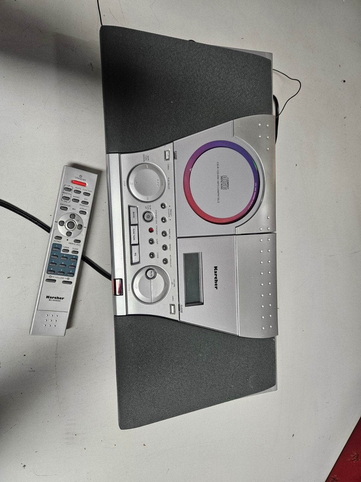 Karcher Hang Radio/CD Speler met Afstandsbediening, Gebruikt, Draagbaar, Cd-speler, Ophalen
