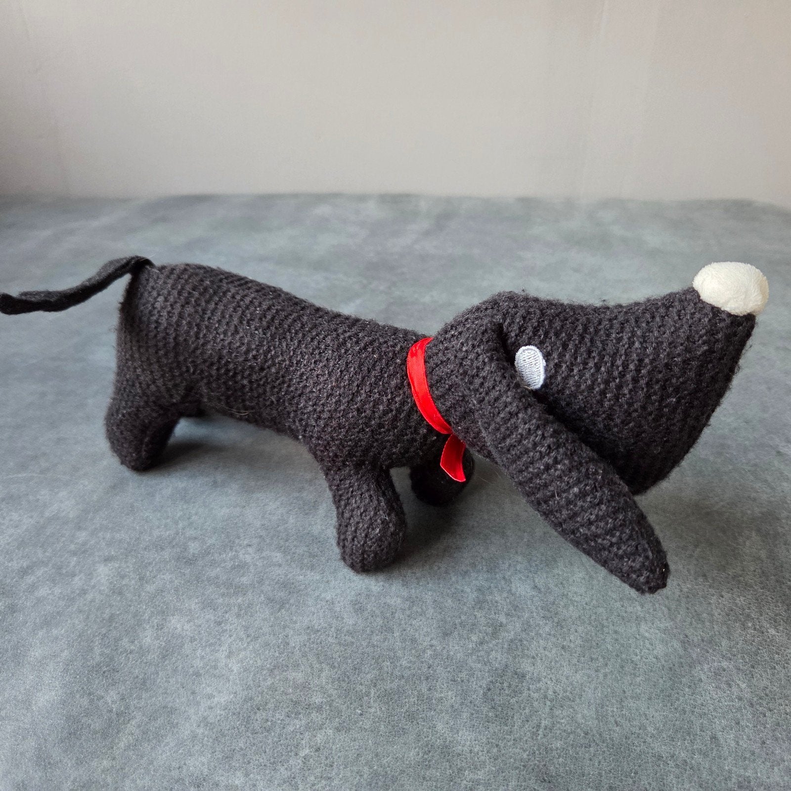 Hema Takkie Knuffel - Zachte Gebreide Stof - ongeveer 25 cm., Hema, Overige karakters, Zwart, Zo goed als nieuw