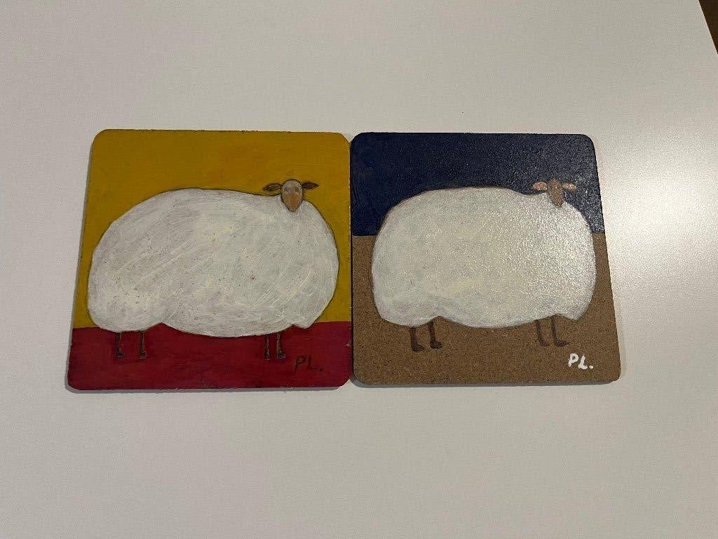 mini-schilderijtjes (Schapen), Ophalen, Overige stijlen, Dieren