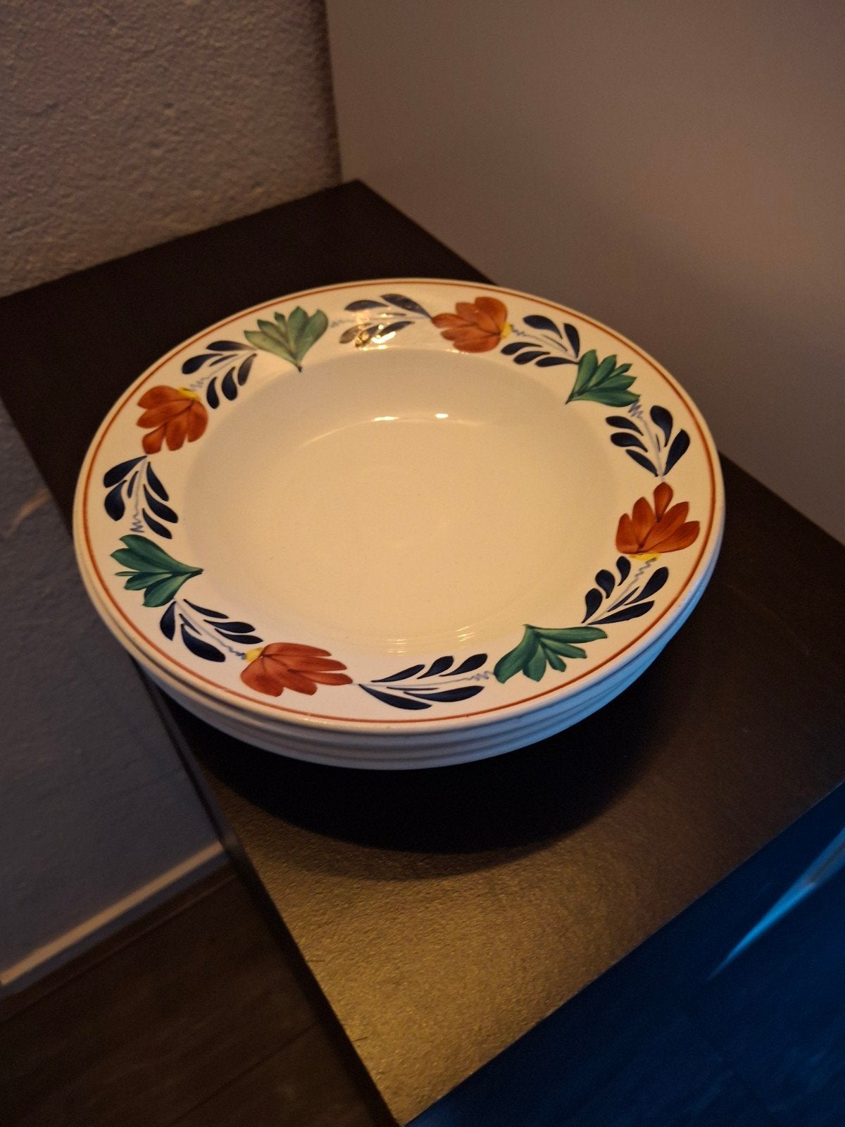 Set van 5 Boerenbont borden, Ophalen of Verzenden