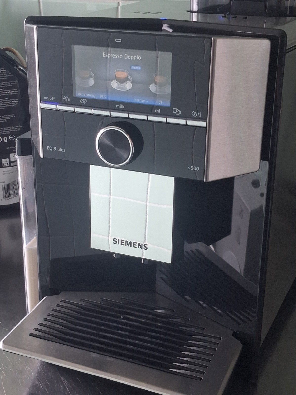 Siemens EQ.9 plus S500 volautomatische espressomachine, 10 kopjes of meer, Koffiemachine, Ophalen of Verzenden, Zo goed als nieuw