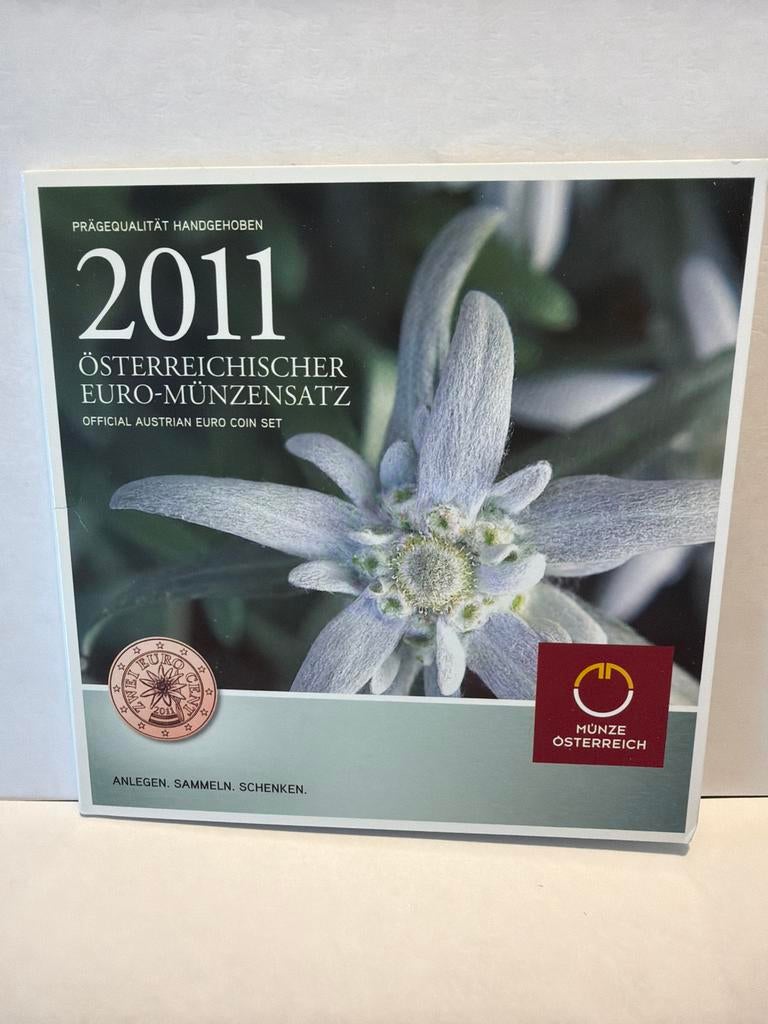Oostenrijkse Euro Muntset 2011 - Edelweiss, Ophalen of Verzenden, Oostenrijk, Overige waardes, Setje