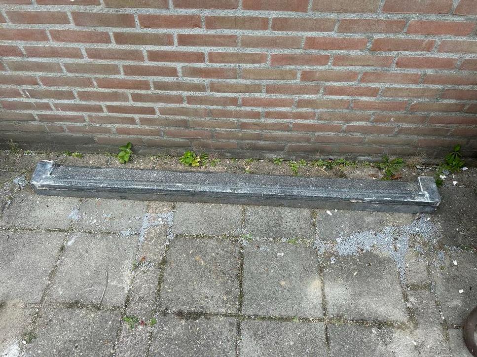 Granieten/natuursteen dorpel 169 cm, Ophalen, Gebruikt