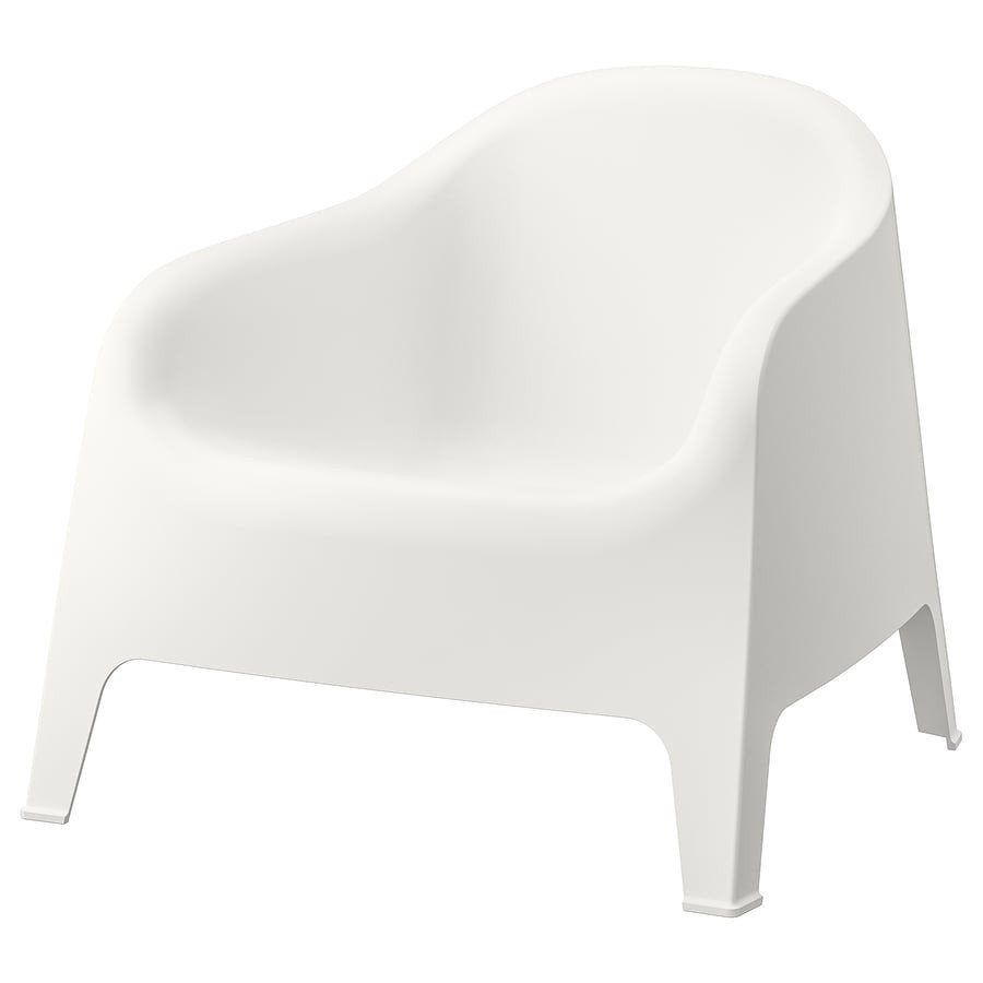 Witte kunststof tuinstoelen, weerbestendig, Huis en Inrichting, Ophalen, Kunststof, Wit, Modern, Tuin, Buiten