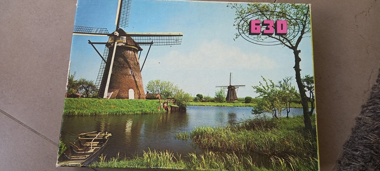 Vintage Legpuzzel Molens 630 Stukjes, Ophalen of Verzenden, 500 t/m 1500 stukjes, Gebruikt, Legpuzzel