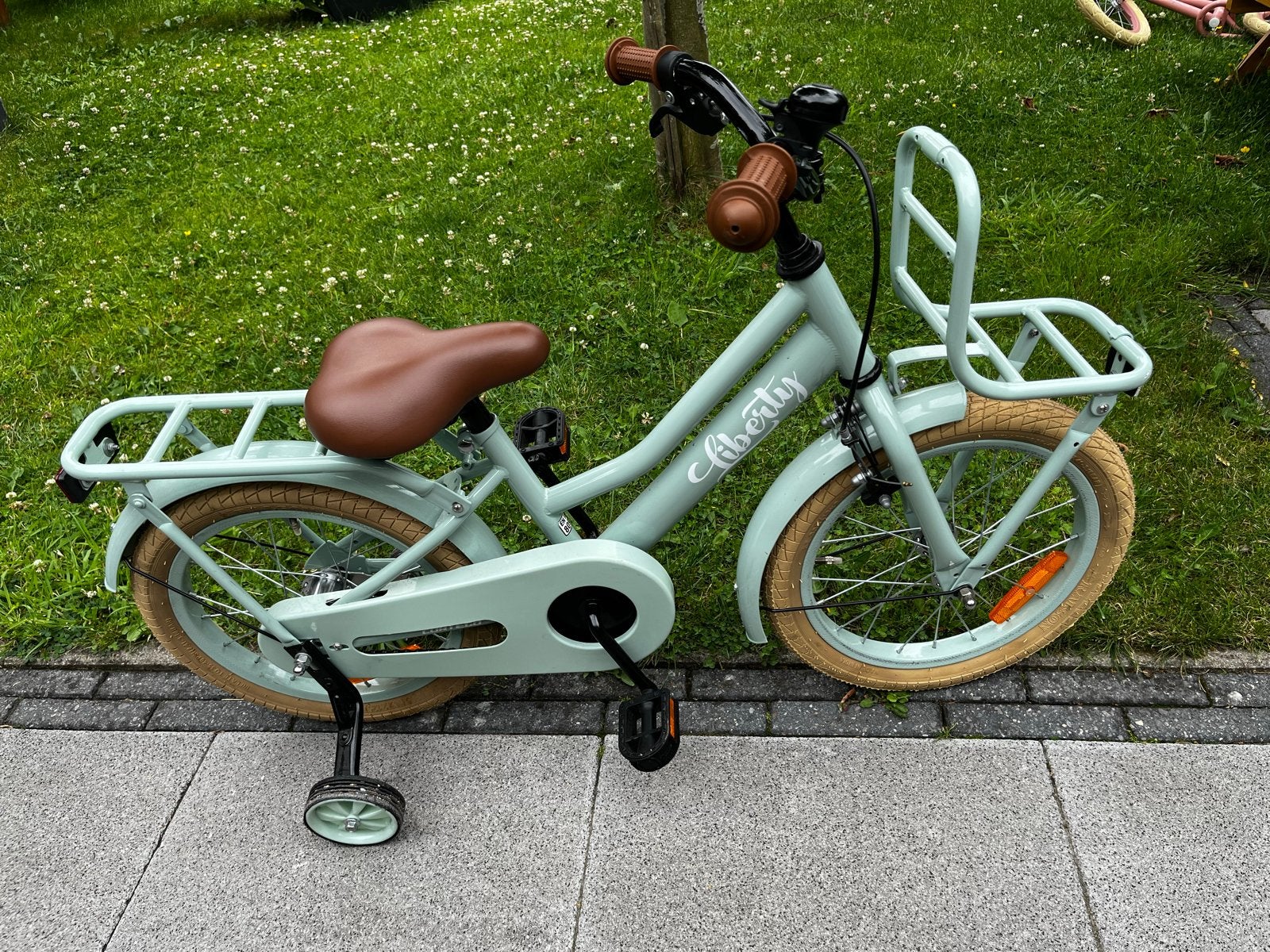 Liberty Kinderfiets 16 inch met zijwieltjes, Ophalen, Terugtraprem, Zijwieltjes, 16 tot 20 inch