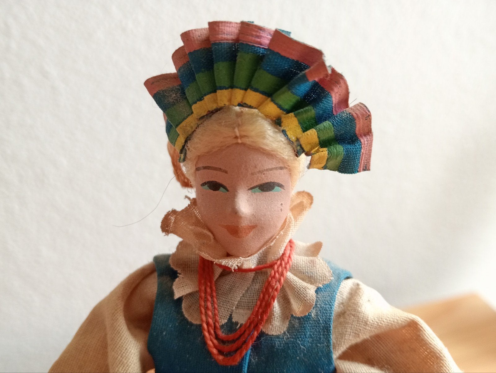 Vintage Poolse klederdracht pop uit +/- 1975, Ophalen