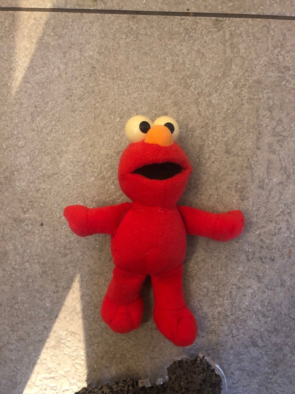 Knuffel Elmo en Koekiemonster Sesamstraat, Gebruikt, Overige merken, Overige karakters, Ophalen of Verzenden