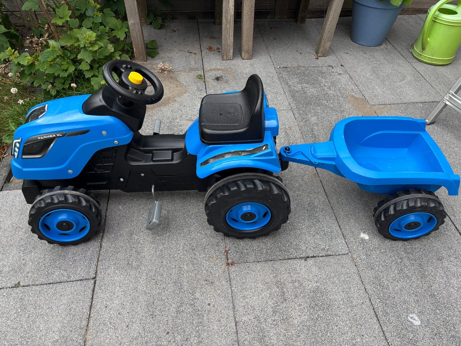 Kindertractor met aanhanger (1ste eigenaar) - vaste prijs, Kinderen en Baby's, Speelgoed | Buiten | Skelters, Ophalen, Gebruikt