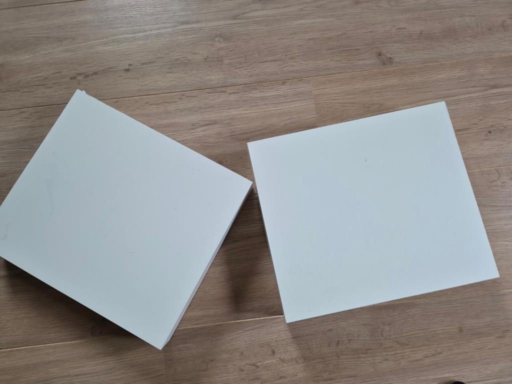 2x IKEA LACK plankjes wit - lichte gebruikerssporen, Ophalen of Verzenden, Gebruikt