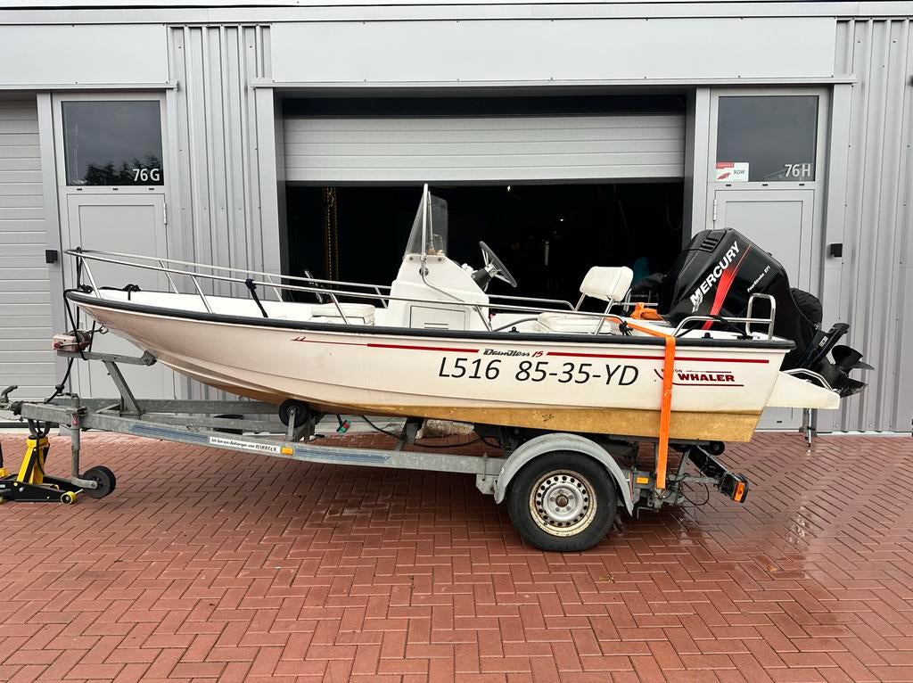 Boston Whaler Dauntless 15 - goede staat, loopt hard!, Overige merken, Gebruikt, Viertaktmotor, 115 pk