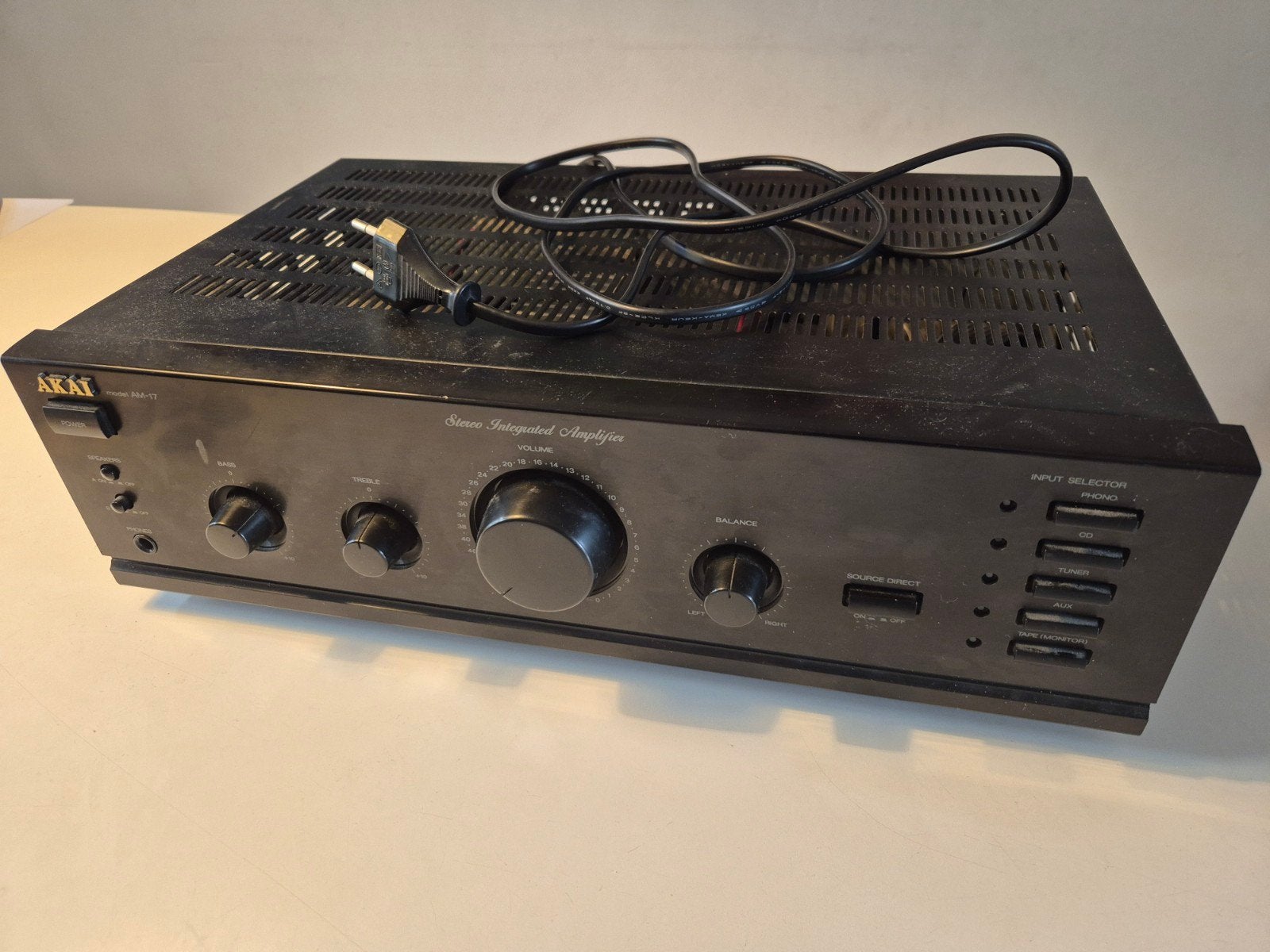 Akai AM-17 Stereo Geïntegreerde Versterker, Gebruikt, Ophalen, Overige merken, Minder dan 60 watt