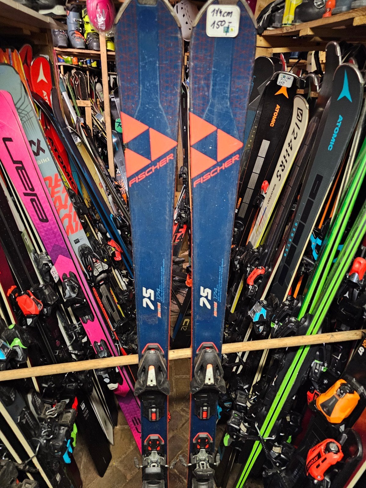 174 fischer rc one 75 all sneeuw carve skis, Sport en Fitness, 160 tot 180 cm, Fischer, Ophalen of Verzenden, Zo goed als nieuw