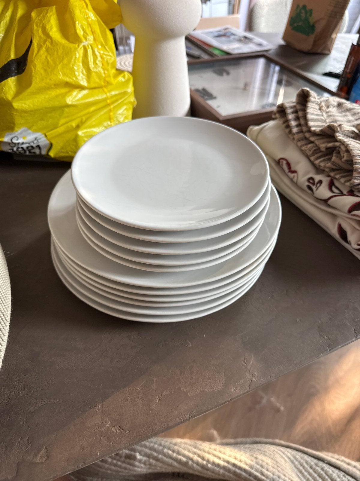 IKEA Borden - Ontbijt- en Dinerborden, Ophalen, Gebruikt, Keramiek, IKEA