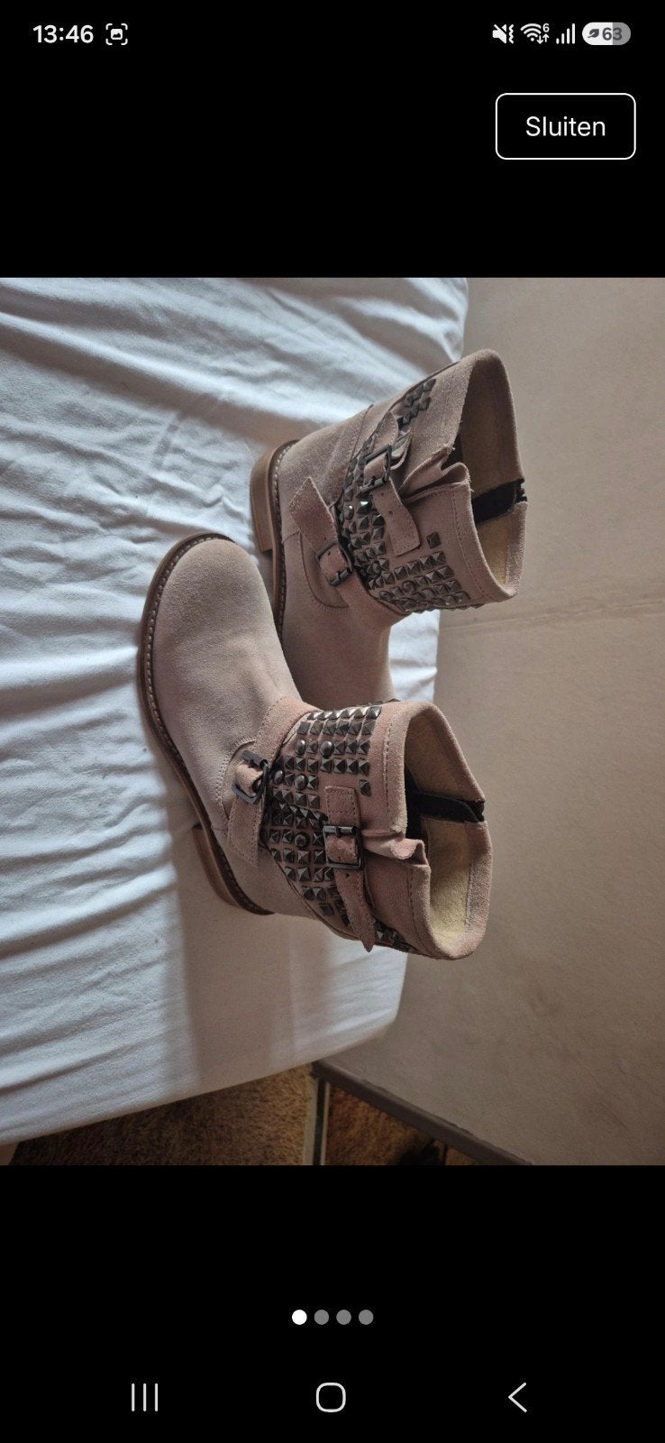 Stoere enkellaarzen lazamani boots zgan, Ophalen of Verzenden, Zo goed als nieuw, Zwart